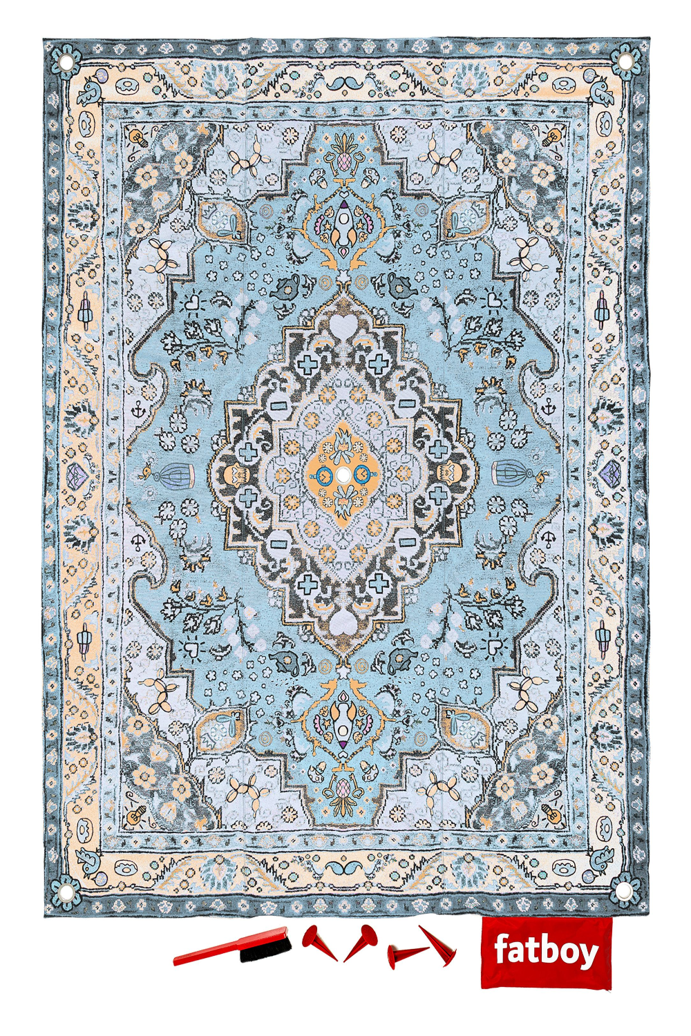 Modern Persian Outdoor Blanket | Fatboy Picnic Lounge | OROA.com