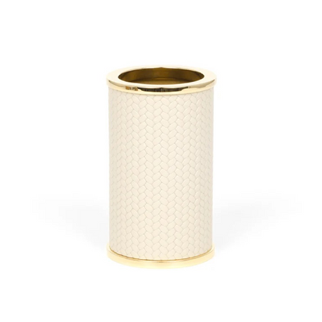 Round Leather Toothbrush Holder | Pinetti Olimpia | OROA.com