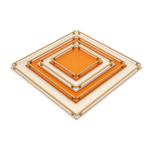 Square Leather Tray | Pinetti Robert | OROA.com