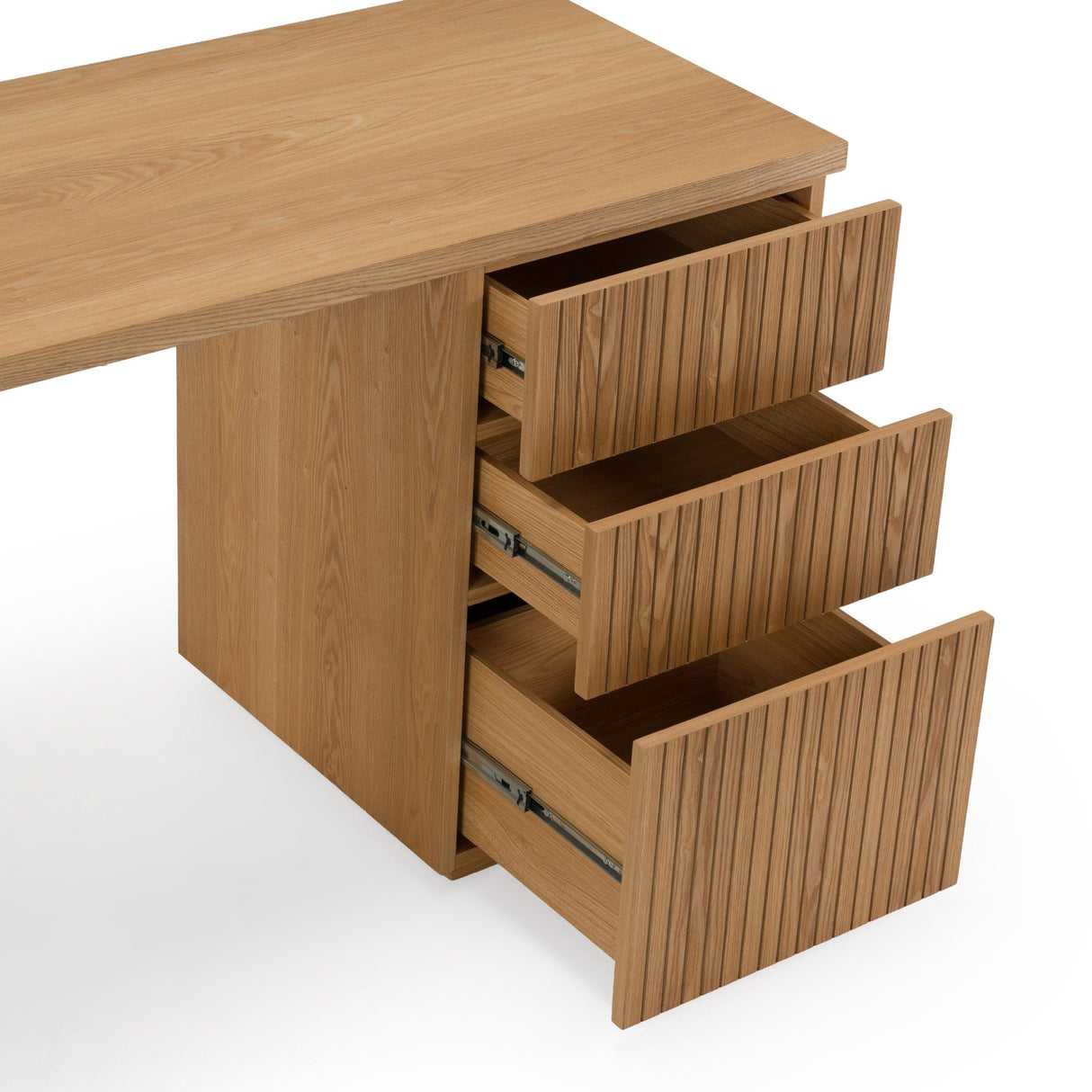   Wooden 3-Drawer Desk | Oroa.com