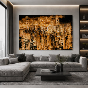   Lighted Skyscrapers Photographic Art | Oroa.com