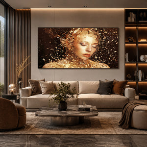   Gold Surrealistic Woman Photographic Art | Oroa.com