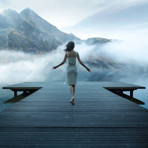   Woman & Ocean Waves Photographic Art | Oroa.com