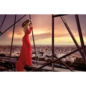   Woman In Red Gown Photographic Art | Oroa.com