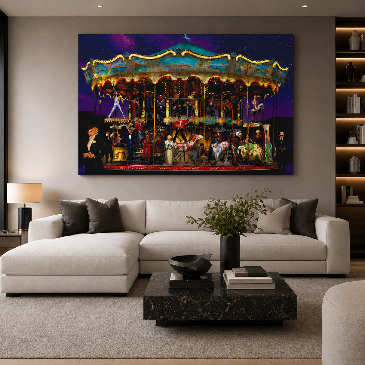   Celebrities On A Carousel Photographic Art | Oroa.com