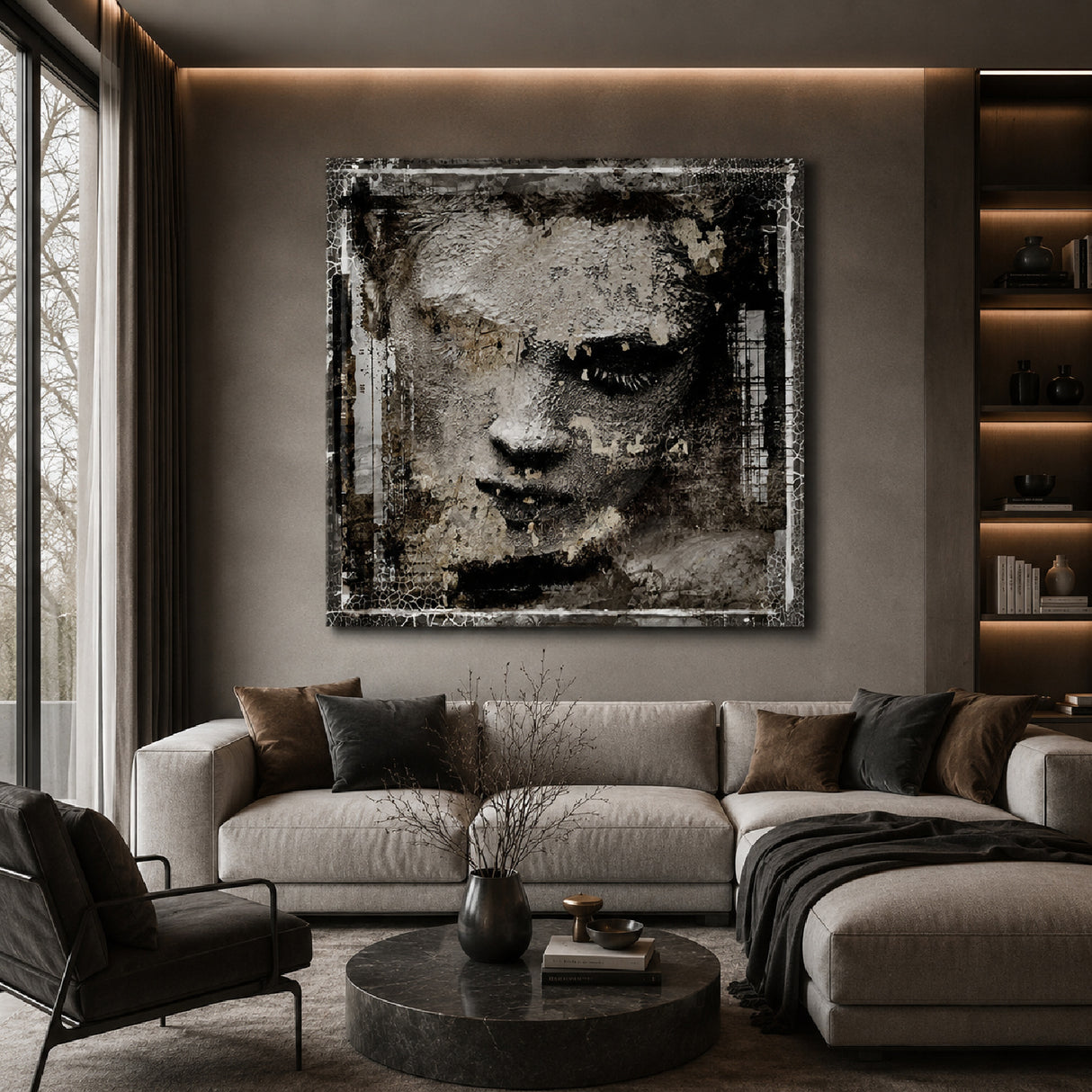   White Painted Woman Photographic Art | Oroa.com
