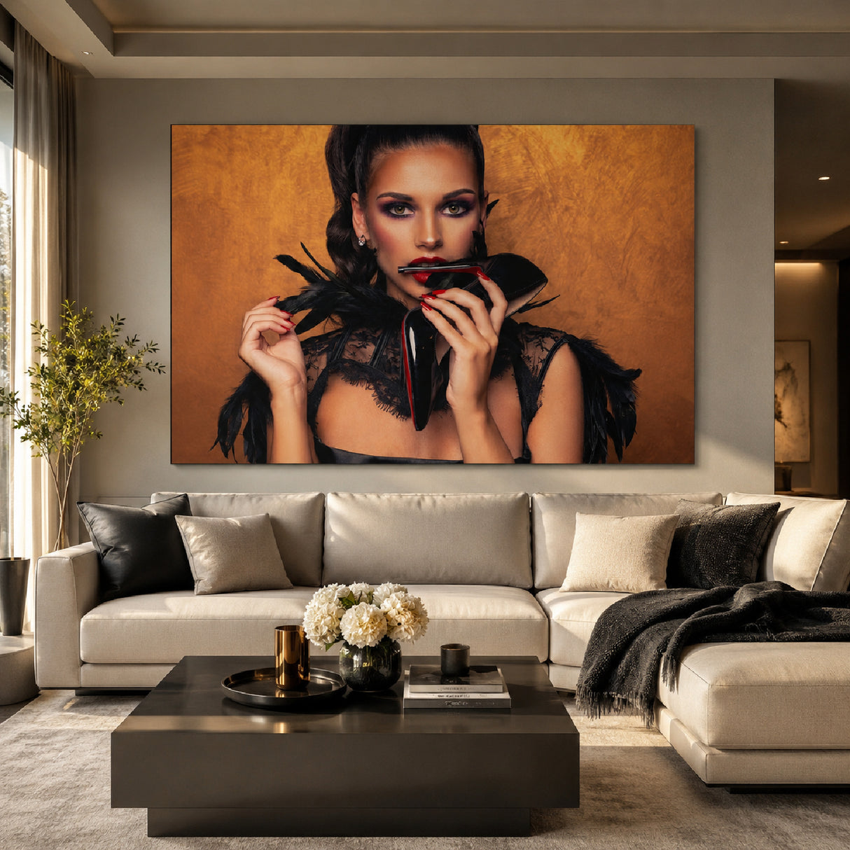   Stylish Woman Portrait Photographic Art | Oroa.com