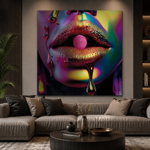   Iridescent Lips Photographic Art | Oroa.com