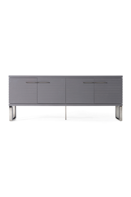 Gray Slatted 4-Foor Sideboard | OROA Modern Splendor | Oroa.com