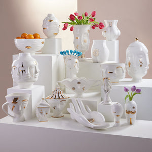 Gilded Porcelain Face Bowl | Jonathan Adler Dora Maar | Oroa.com