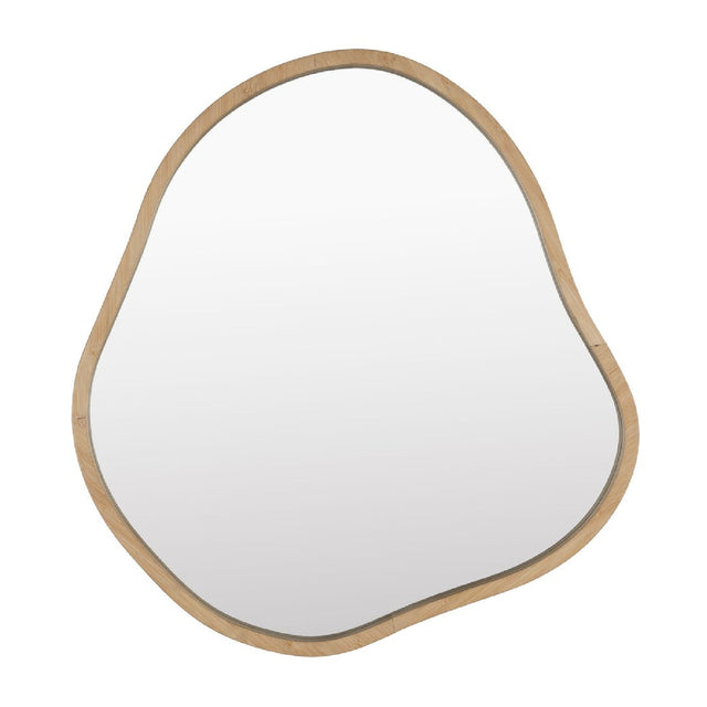 Modern European furniture - Organic-Shaped Bamboo Mirror - www.oroa.com