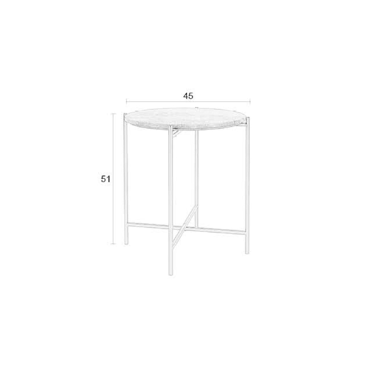   Modern furniture - Round Beige Marble Side Table - www.oroa.com | Oroa.com