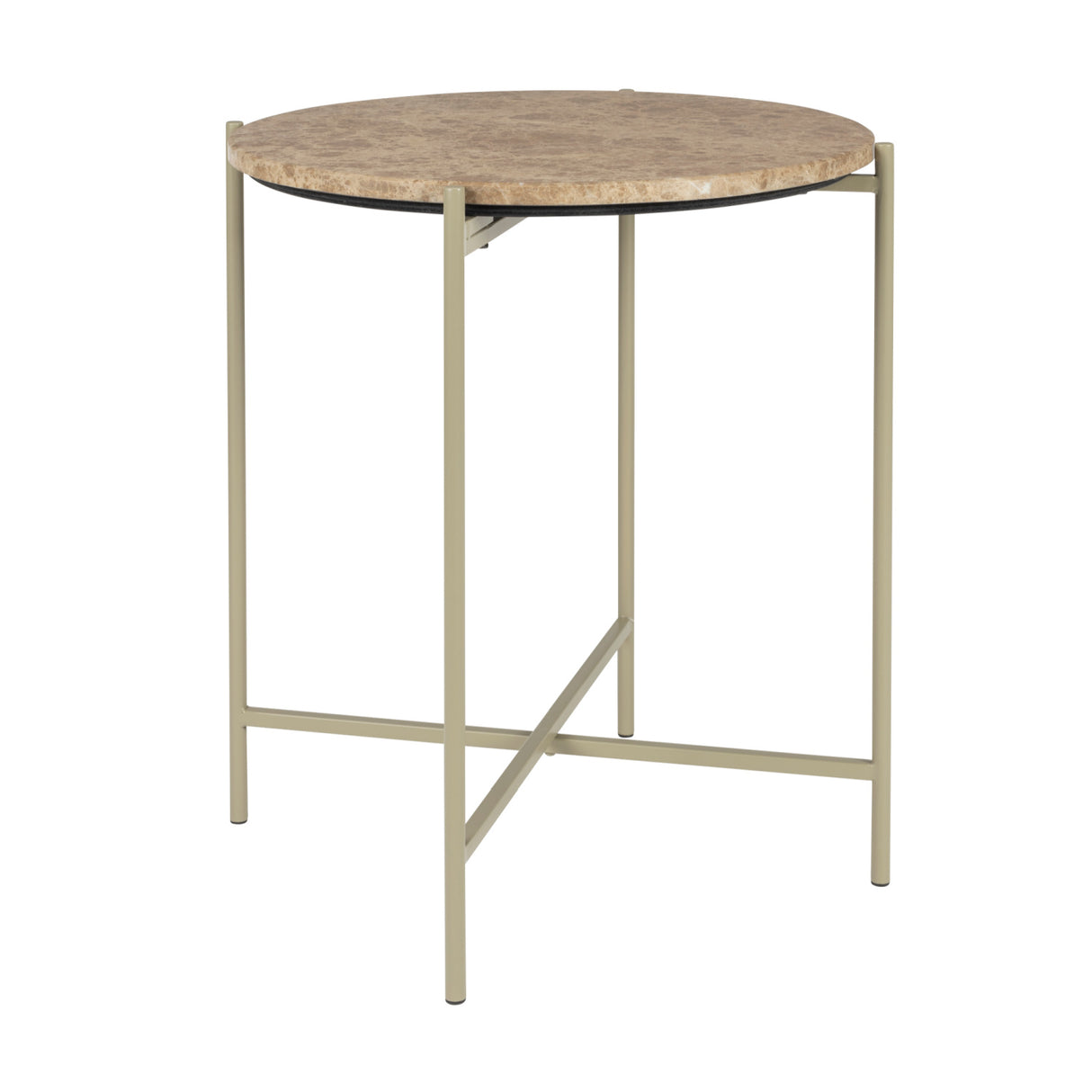   Modern furniture - Round Beige Marble Side Table - www.oroa.com | Oroa.com