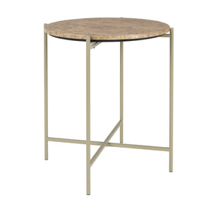   Modern furniture - Round Beige Marble Side Table - www.oroa.com | Oroa.com