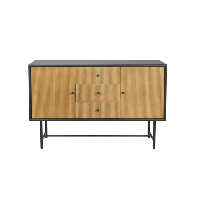 Modern furniture - Pine Wood Fluted Sideboard - www.oroa.com