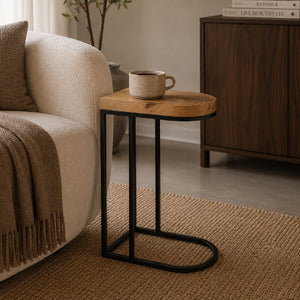  Modern furniture - Natural Mango Wood Side Table - www.oroa.com | Oroa.com