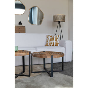   Modern furniture - Round Wooden Fluted Coffee Table - www.oroa.com | Oroa.com