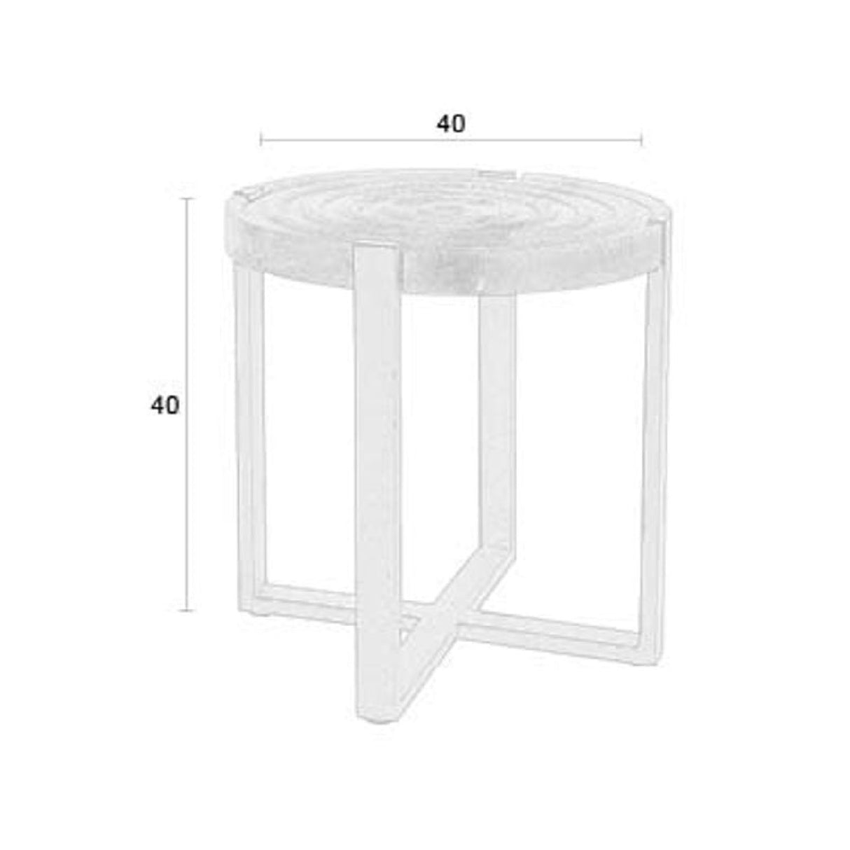   Modern furniture - Round Wooden Fluted Side Table - www.oroa.com | Oroa.com