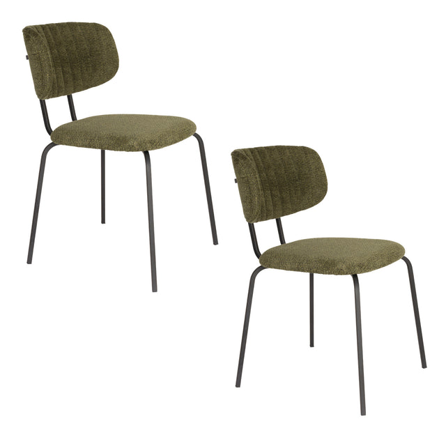 Modern furniture - Minimalist Cushioned Dining Chairs (2) - www.oroa.com