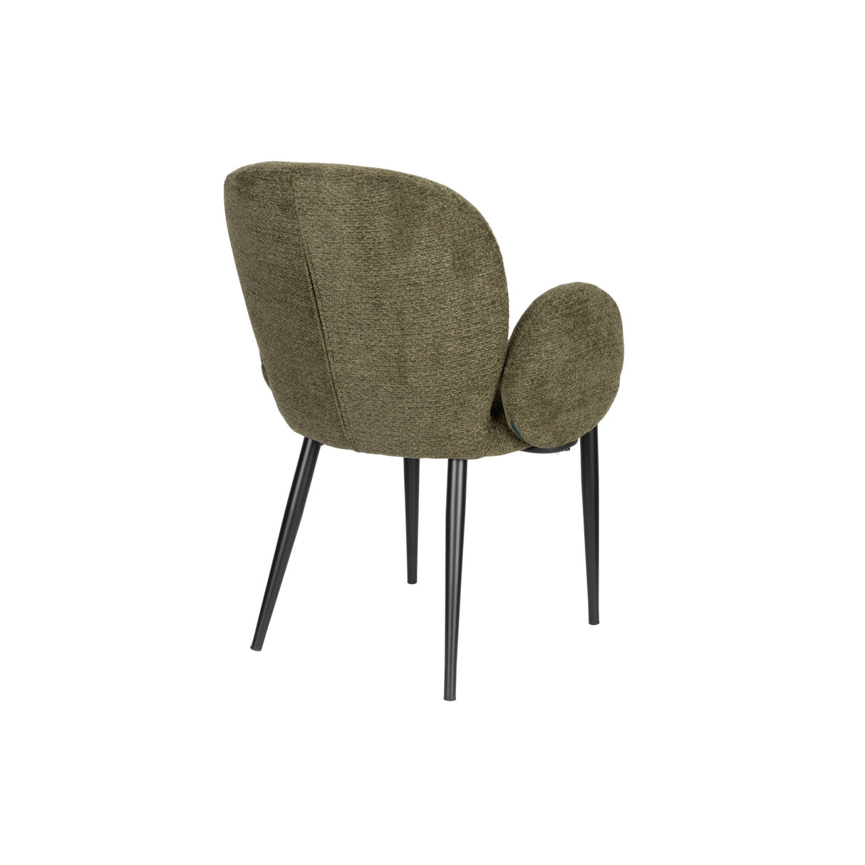   Modern furniture - Green Fabric Dining Armchairs (2) - www.oroa.com | Oroa.com