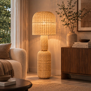   Modern furniture - Brown Rattan Floor Lamp - www.oroa.com | Oroa.com
