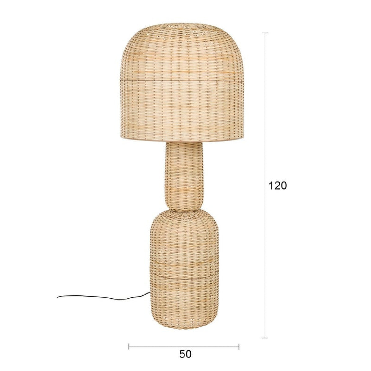   Modern furniture - Brown Rattan Floor Lamp - www.oroa.com | Oroa.com