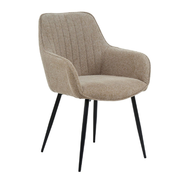 Modern European furniture - Vertical-Channeled Back Dining Armchairs (2) - www.oroa.com