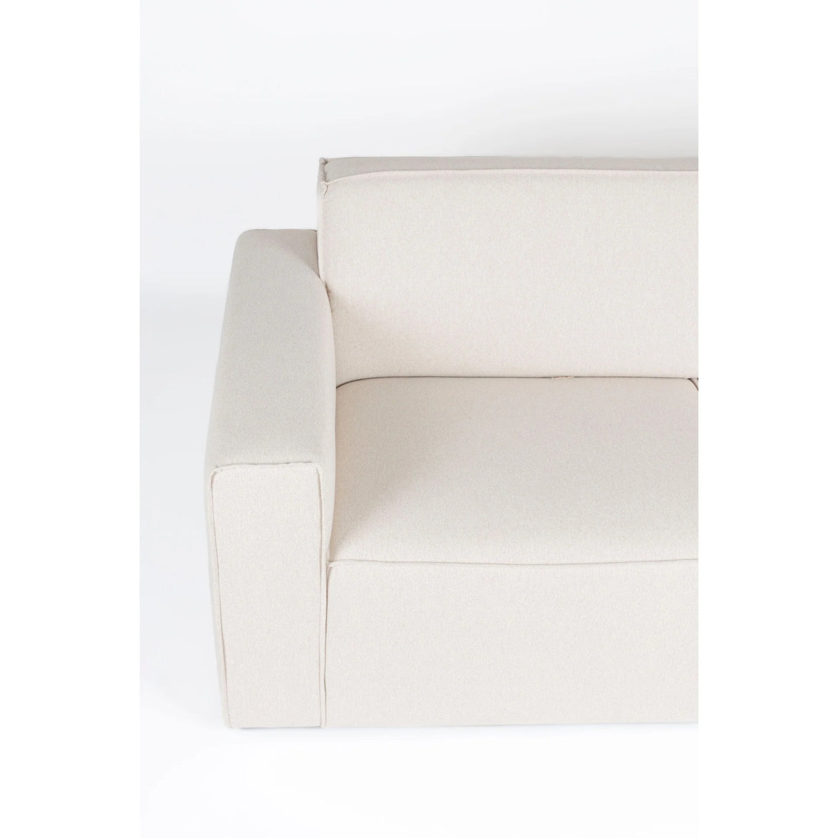   Modern furniture - White Fabric 2.5-Seater Sofa - www.oroa.com | Oroa.com