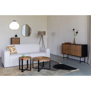   Modern furniture - White Fabric 2.5-Seater Sofa - www.oroa.com | Oroa.com