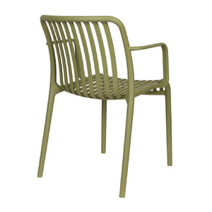   Modern European furniture - Colored Stackable Outdoor Dining Armchairs (4) - www.oroa.com | Oroa.com