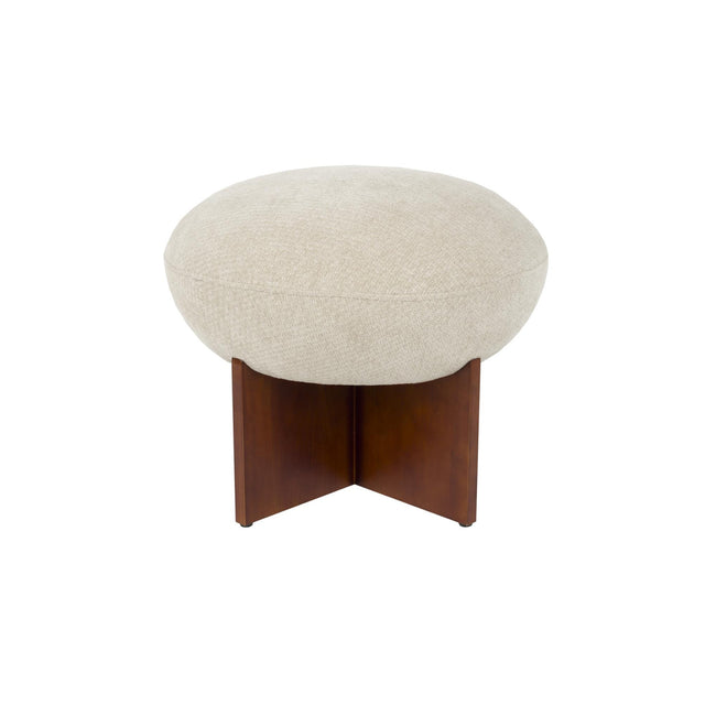 Modern furniture - Beige Cushioned Stool - www.oroa.com