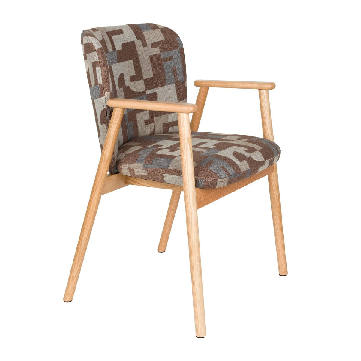   Modern furniture - Brown Printed Dining Armchairs (2) - www.oroa.com | Oroa.com