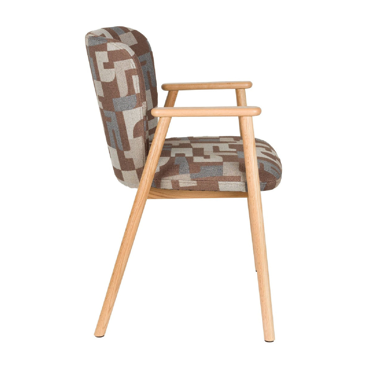   Modern furniture - Brown Printed Dining Armchairs (2) - www.oroa.com | Oroa.com