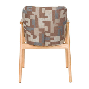   Modern furniture - Brown Printed Dining Armchairs (2) - www.oroa.com | Oroa.com