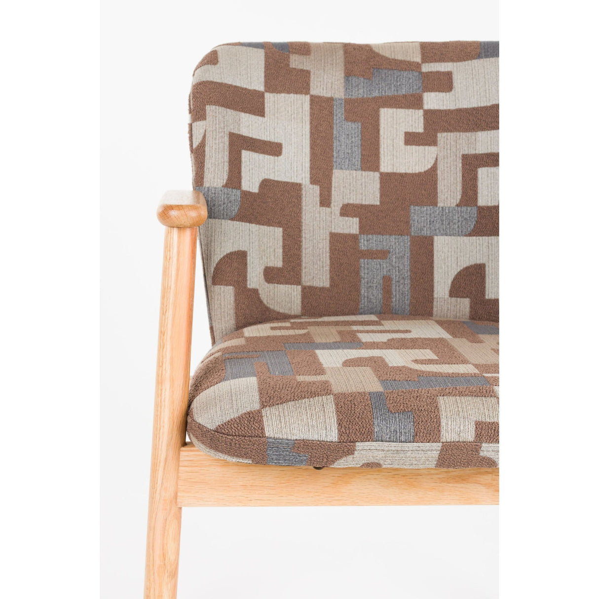   Modern furniture - Brown Printed Dining Armchairs (2) - www.oroa.com | Oroa.com