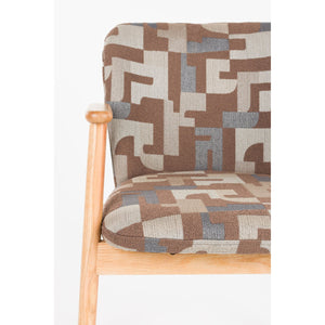   Modern furniture - Brown Printed Dining Armchairs (2) - www.oroa.com | Oroa.com