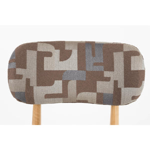   Modern furniture - Brown Printed Dining Chairs (2) - www.oroa.com | Oroa.com