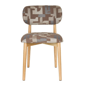   Modern furniture - Brown Printed Dining Chairs (2) - www.oroa.com | Oroa.com