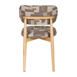   Modern furniture - Brown Printed Dining Chairs (2) - www.oroa.com | Oroa.com