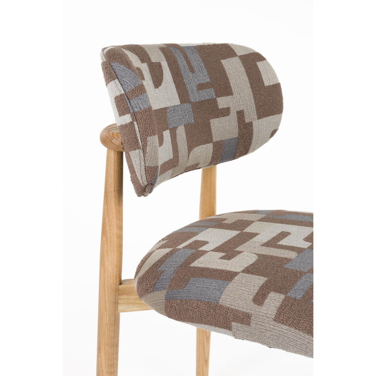   Modern furniture - Brown Printed Dining Chairs (2) - www.oroa.com | Oroa.com