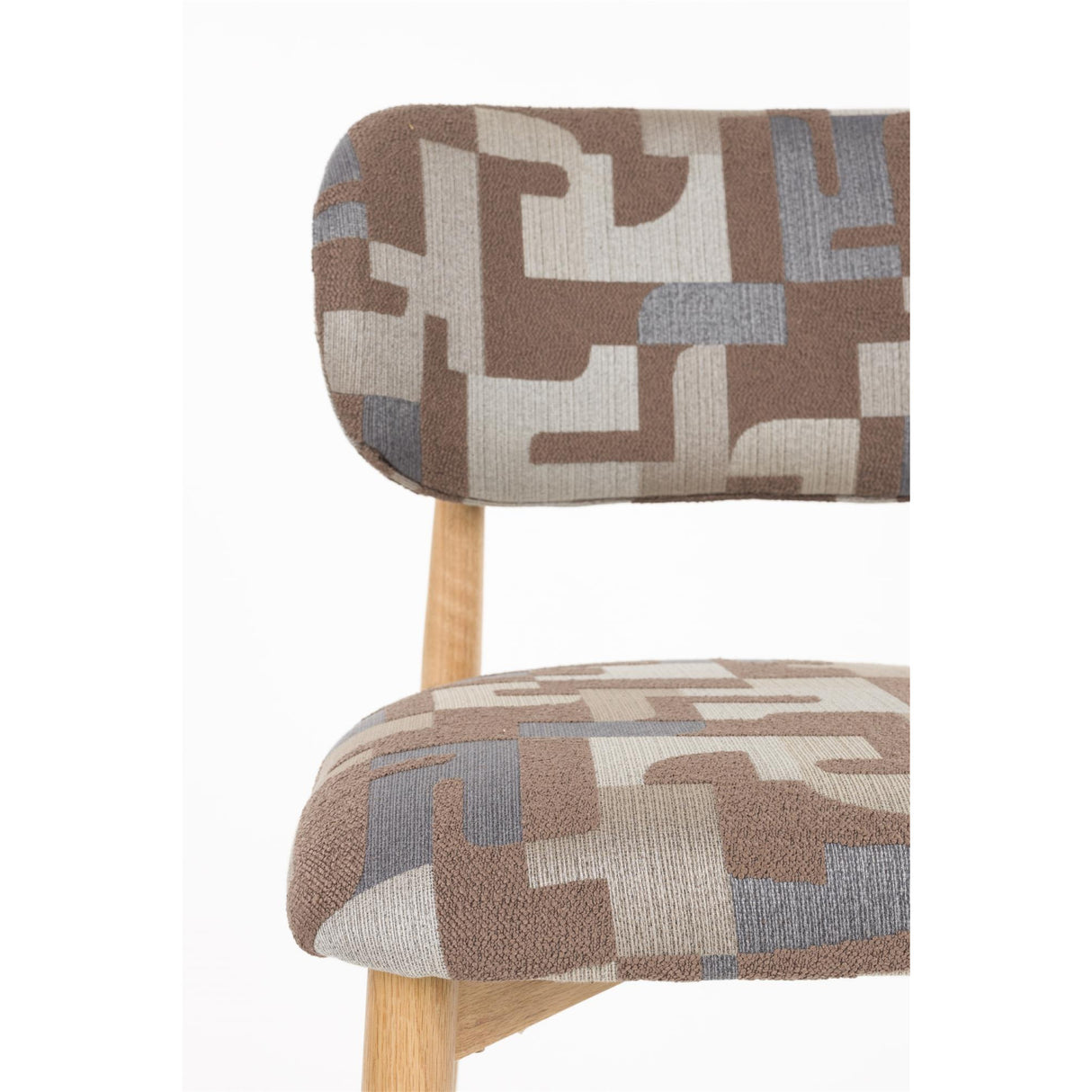   Modern furniture - Brown Printed Dining Chairs (2) - www.oroa.com | Oroa.com