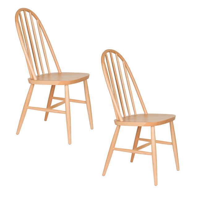 Modern furniture - Beech Wood Dining Chairs (2) - www.oroa.com