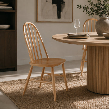   Modern furniture - Beech Wood Dining Chairs (2) - www.oroa.com | Oroa.com