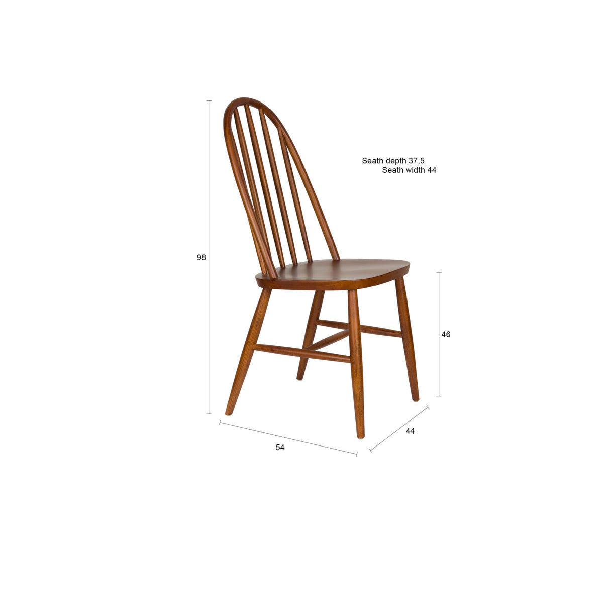   Modern furniture - Beech Wood Dining Chairs (2) - www.oroa.com | Oroa.com