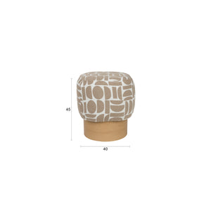   Modern furniture - Patterned Fabric Stool - www.oroa.com | Oroa.com