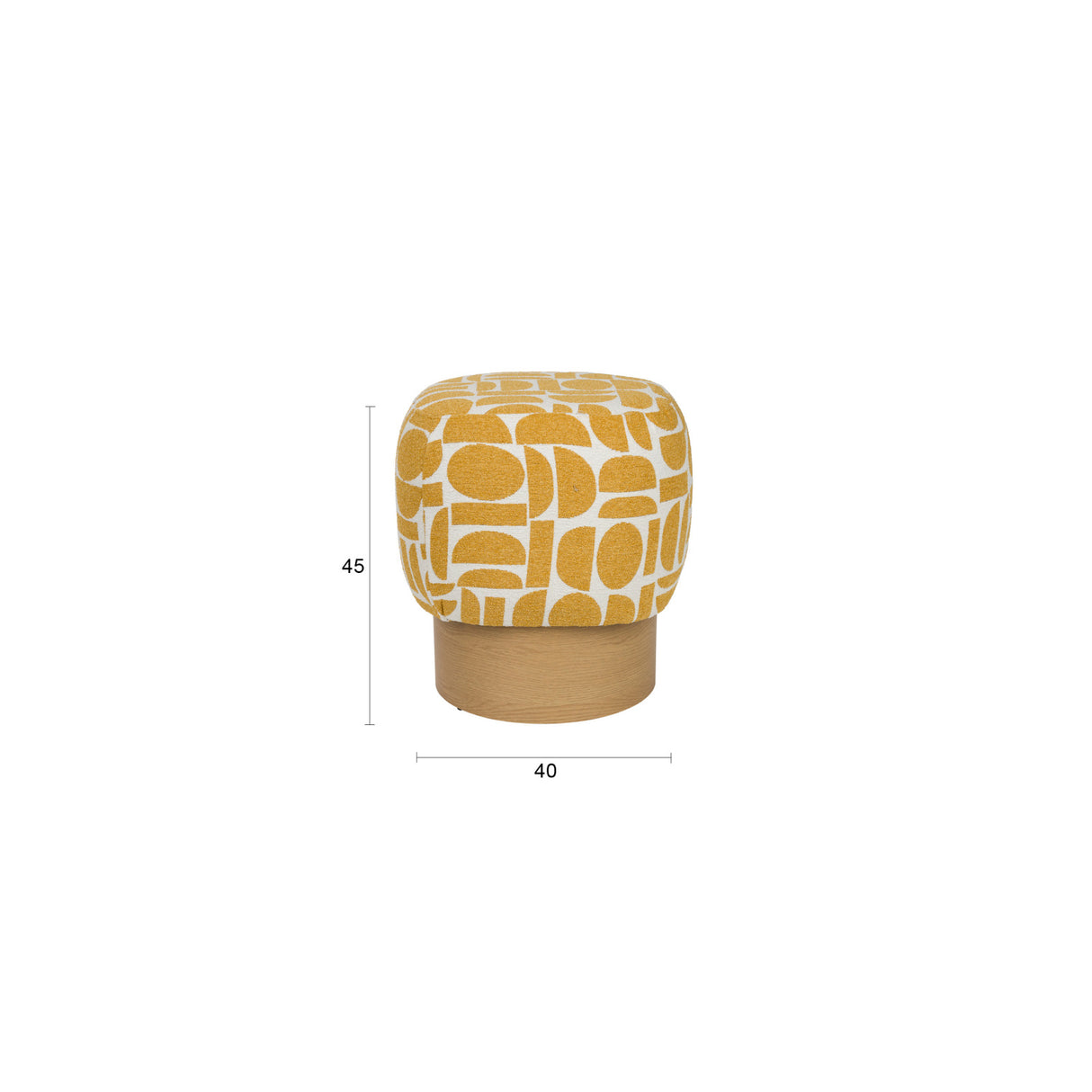   Modern furniture - Patterned Fabric Stool - www.oroa.com | Oroa.com