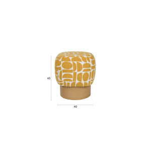   Modern furniture - Patterned Fabric Stool - www.oroa.com | Oroa.com