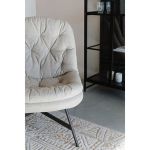   Modern furniture - Beige Tufted Lounge Chair - www.oroa.com | Oroa.com