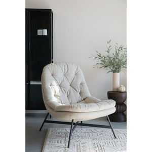   Modern furniture - Beige Tufted Lounge Chair - www.oroa.com | Oroa.com