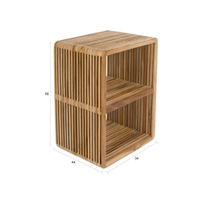   Modern furniture - Slatted Teak Shelf - www.oroa.com | Oroa.com